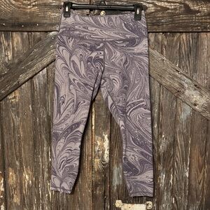 Athleta Marbled Purple Leggings